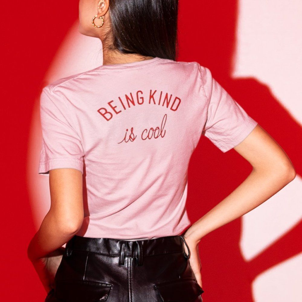 Being Kind Is Cool ♡ Soft Graphic Tee Shirt